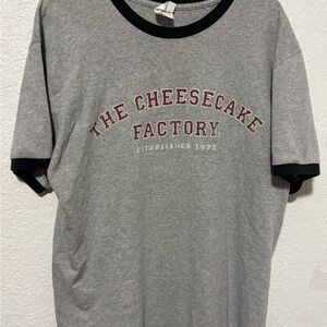 Gildan Gray Ringer Tee with Maroon Print